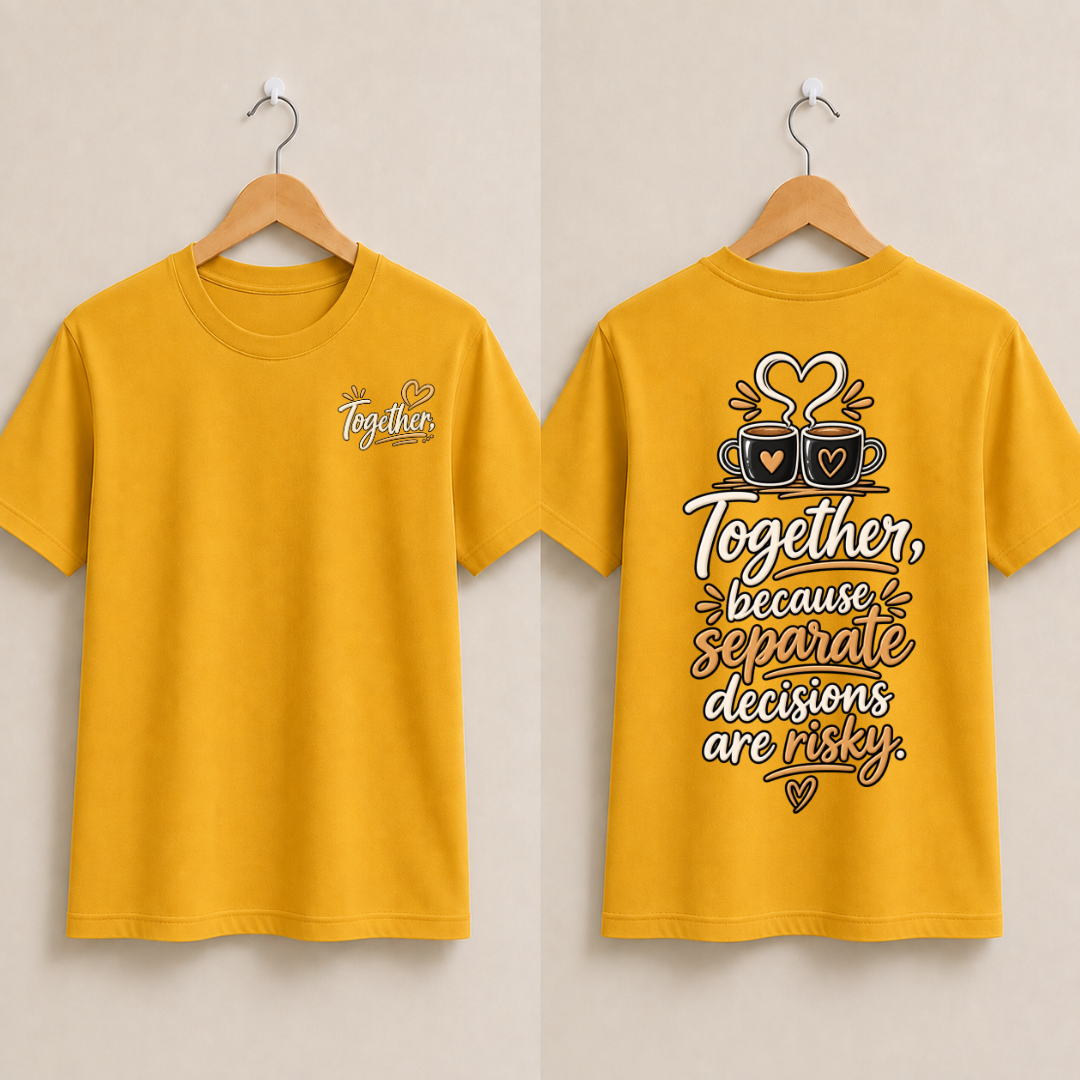 Together Because Separate Decisions Are Risky Half Sleeve T-Shirt