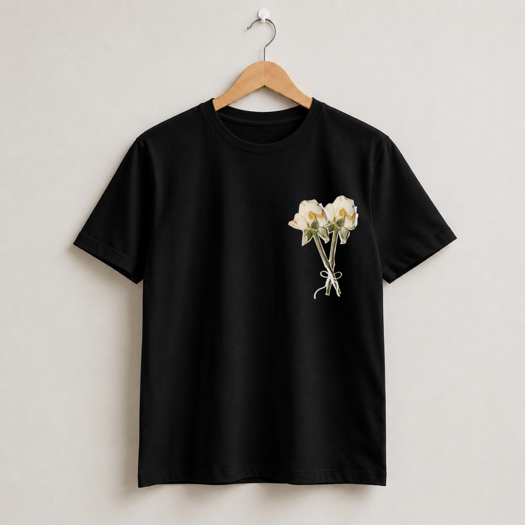 Aesthetic Flower Half Sleeve T-Shirt
