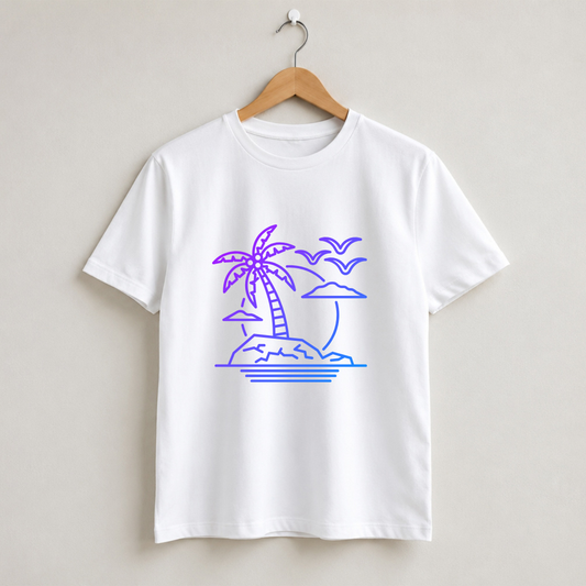 Island Simple Unisex Half Sleeve T-Shirt
