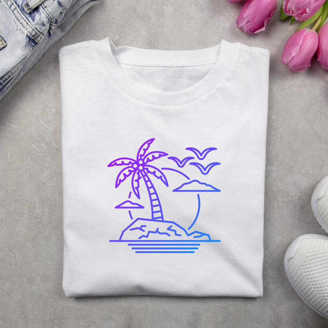 Island Simple Unisex Half Sleeve T-Shirt