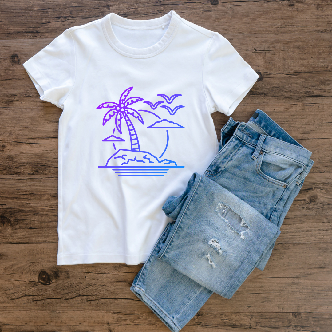 Island Simple Unisex Half Sleeve T-Shirt