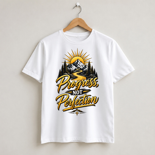 Progess Not Perfection Half Sleeve T-Shirt