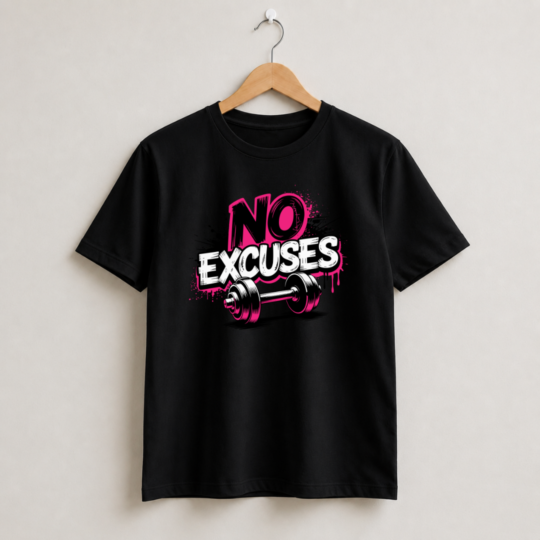 No Excuses Half Sleeve T-Shirt