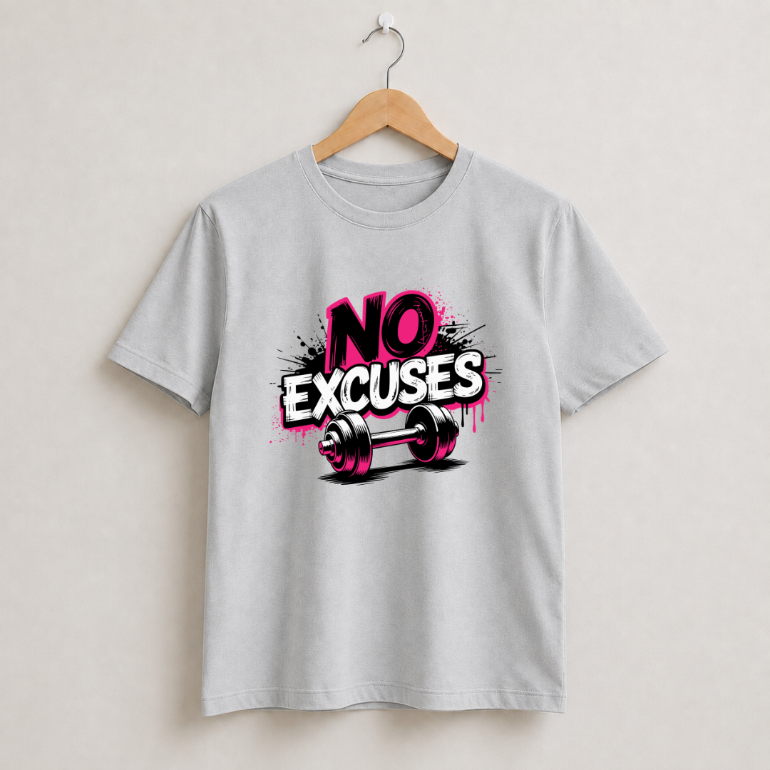 No Excuses Half Sleeve T-Shirt