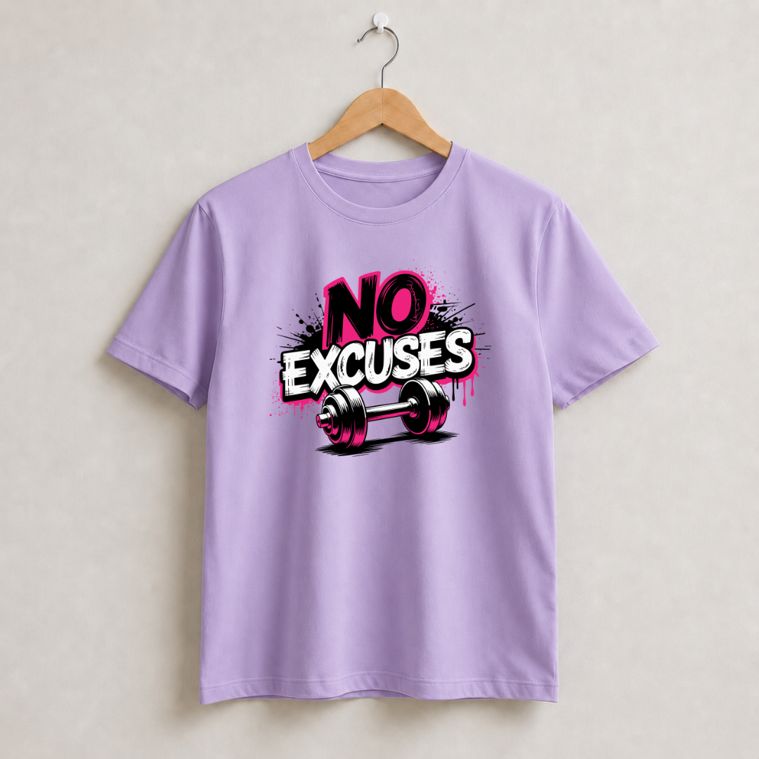 No Excuses Half Sleeve T-Shirt