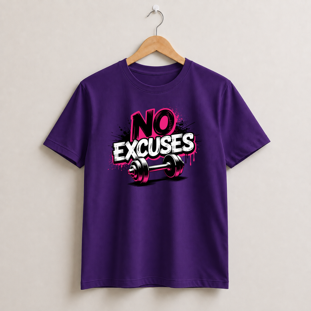 No Excuses Half Sleeve T-Shirt