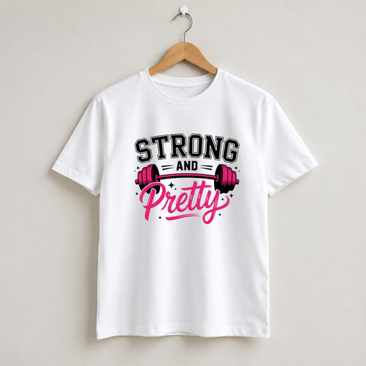 Strong And Pretty Half Sleeve T-Shirt