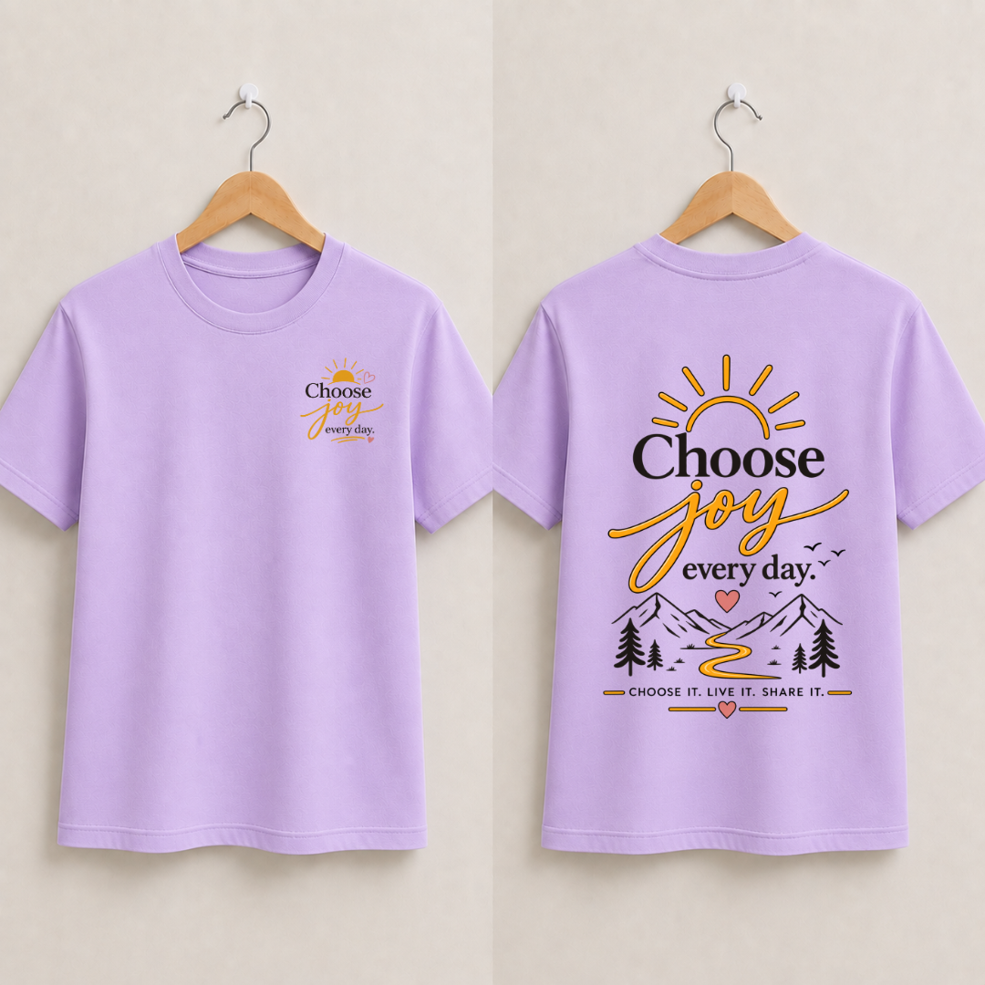 Choose Joy Everyday Half Sleeve T-Shirt