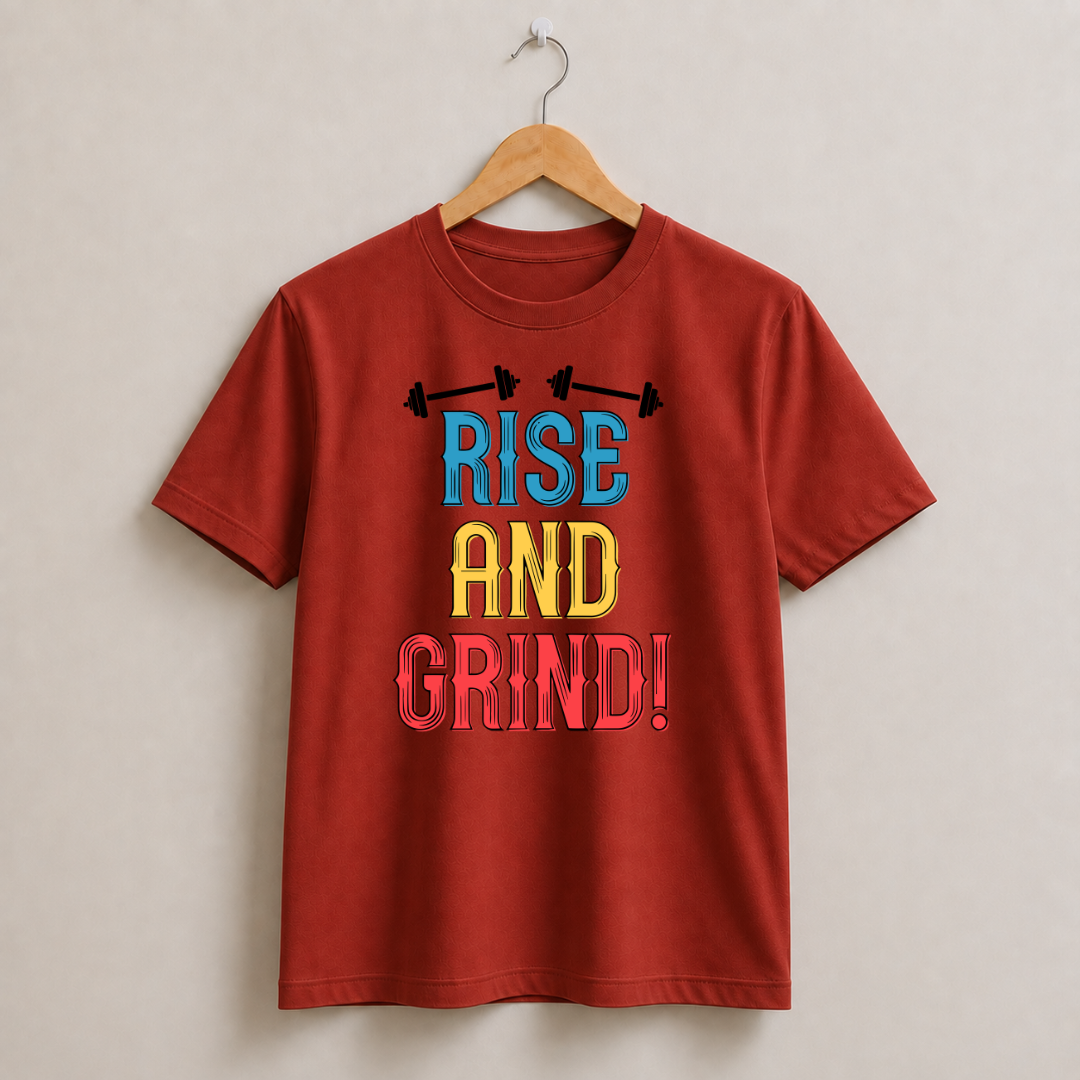 Rise And Grind Half Sleeve T-Shirt
