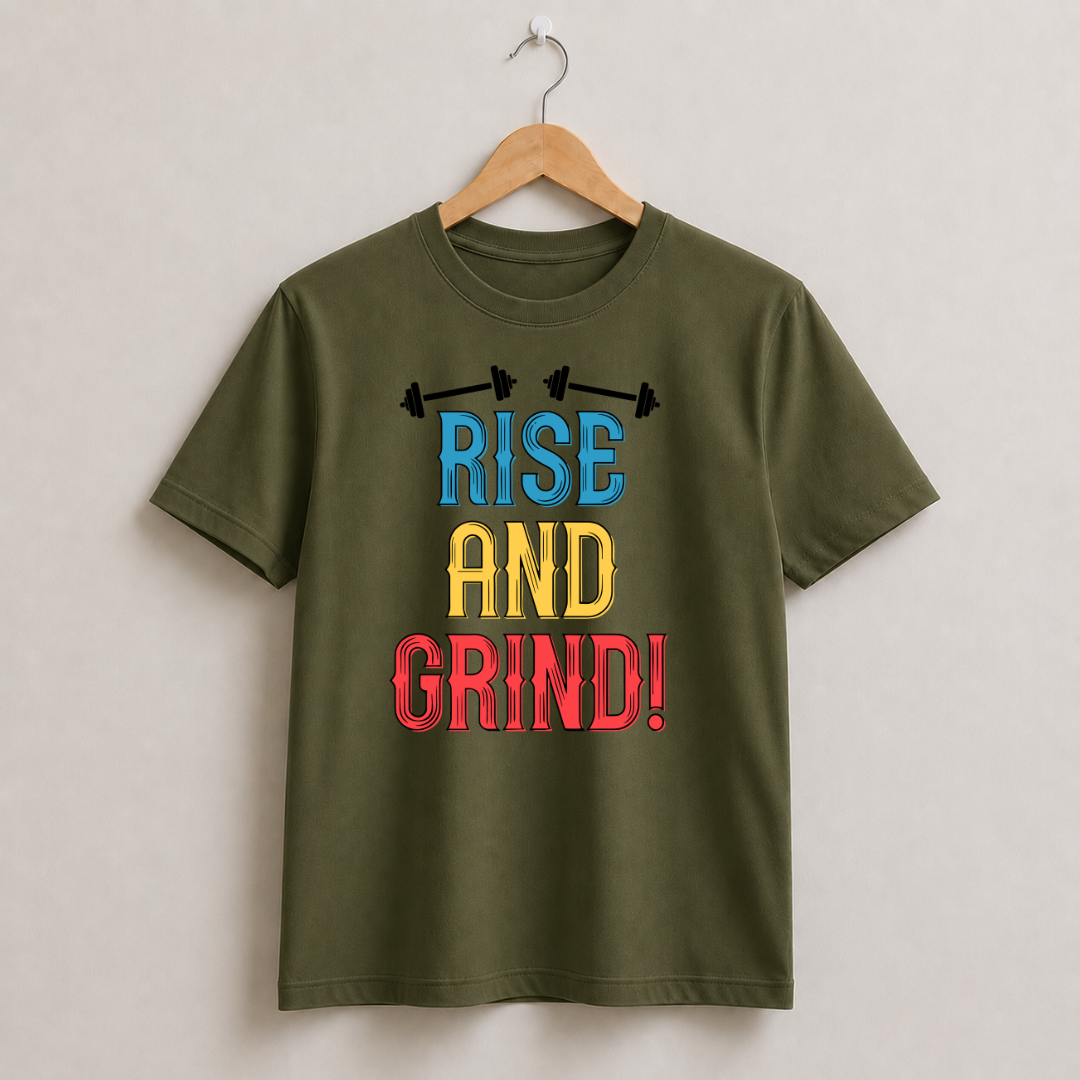 Rise And Grind Half Sleeve T-Shirt